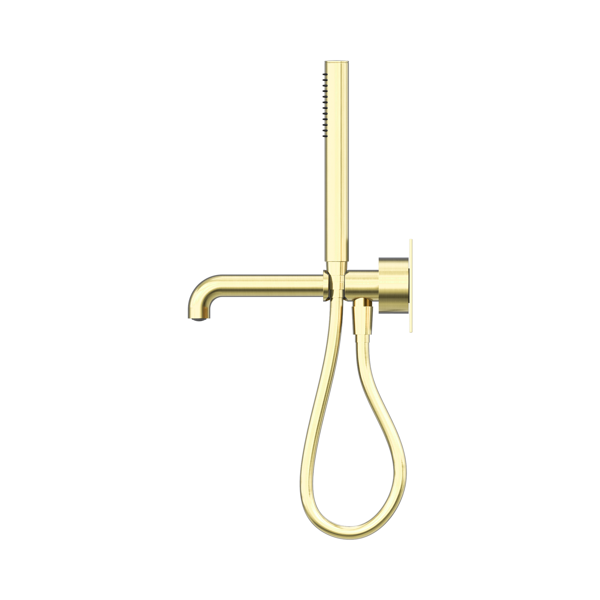 Nero Kara Progressive Shower System With Spout 230mm, Brushed Gold