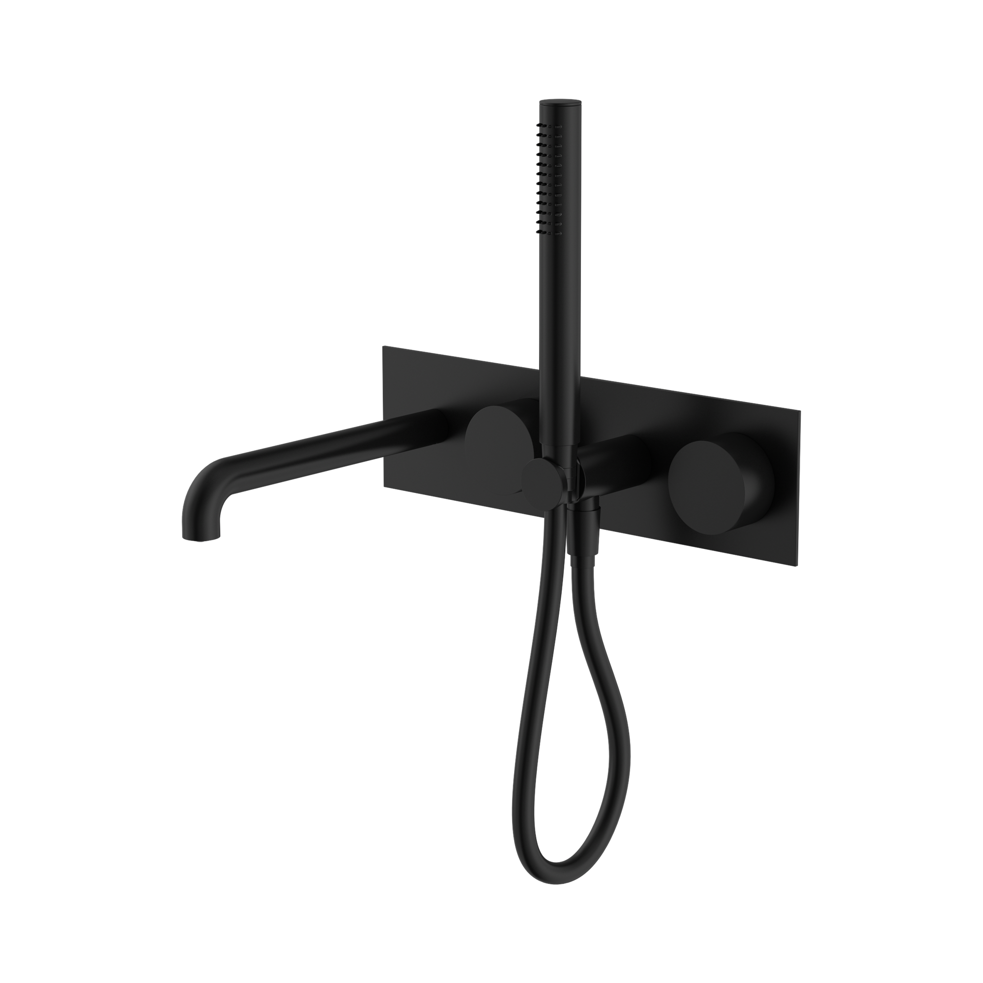 Nero Kara Progressive Shower System With Spout 230mm, Matte Black