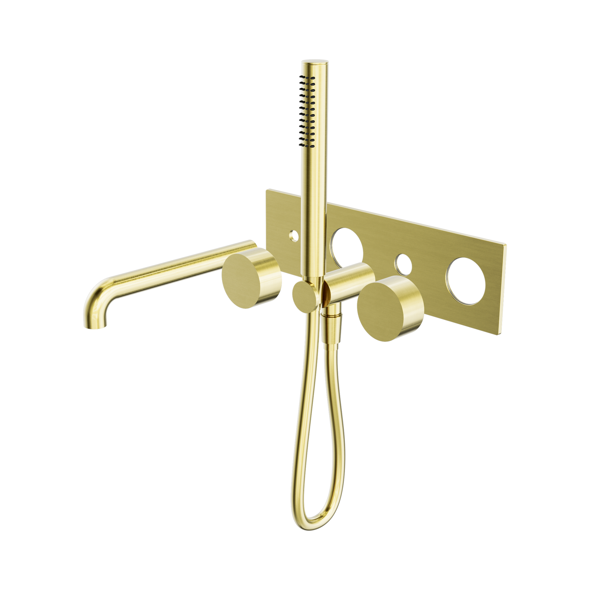 Nero Kara Progressive Shower System With Spout 230mm Trim Kits Only, Brushed Gold