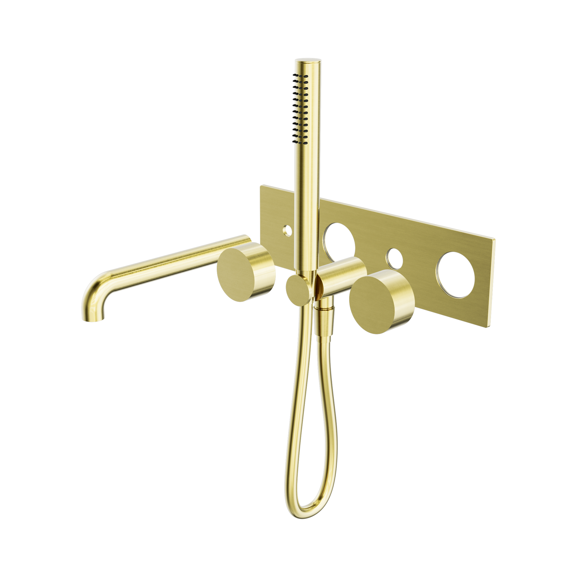 Nero Kara Progressive Shower System With Spout 230mm Trim Kits Only, Brushed Gold
