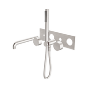 Nero Kara Progressive Shower System With Spout 230mm Trim Kits Only, Brushed Nickel