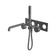 Nero Kara Progressive Shower System With Spout 230mm Trim Kits Only, Gun Metal