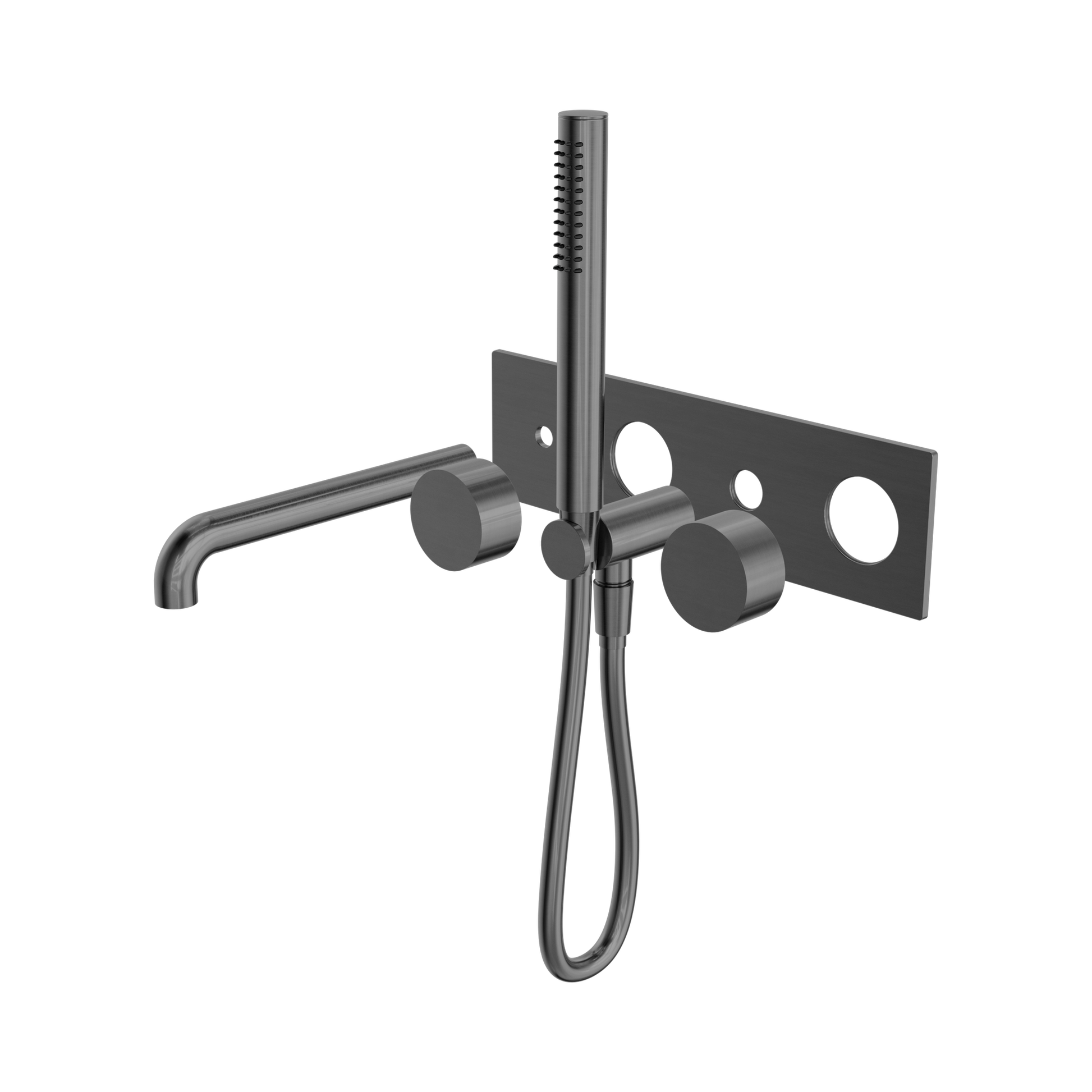 Nero Kara Progressive Shower System With Spout 230mm Trim Kits Only, Gun Metal