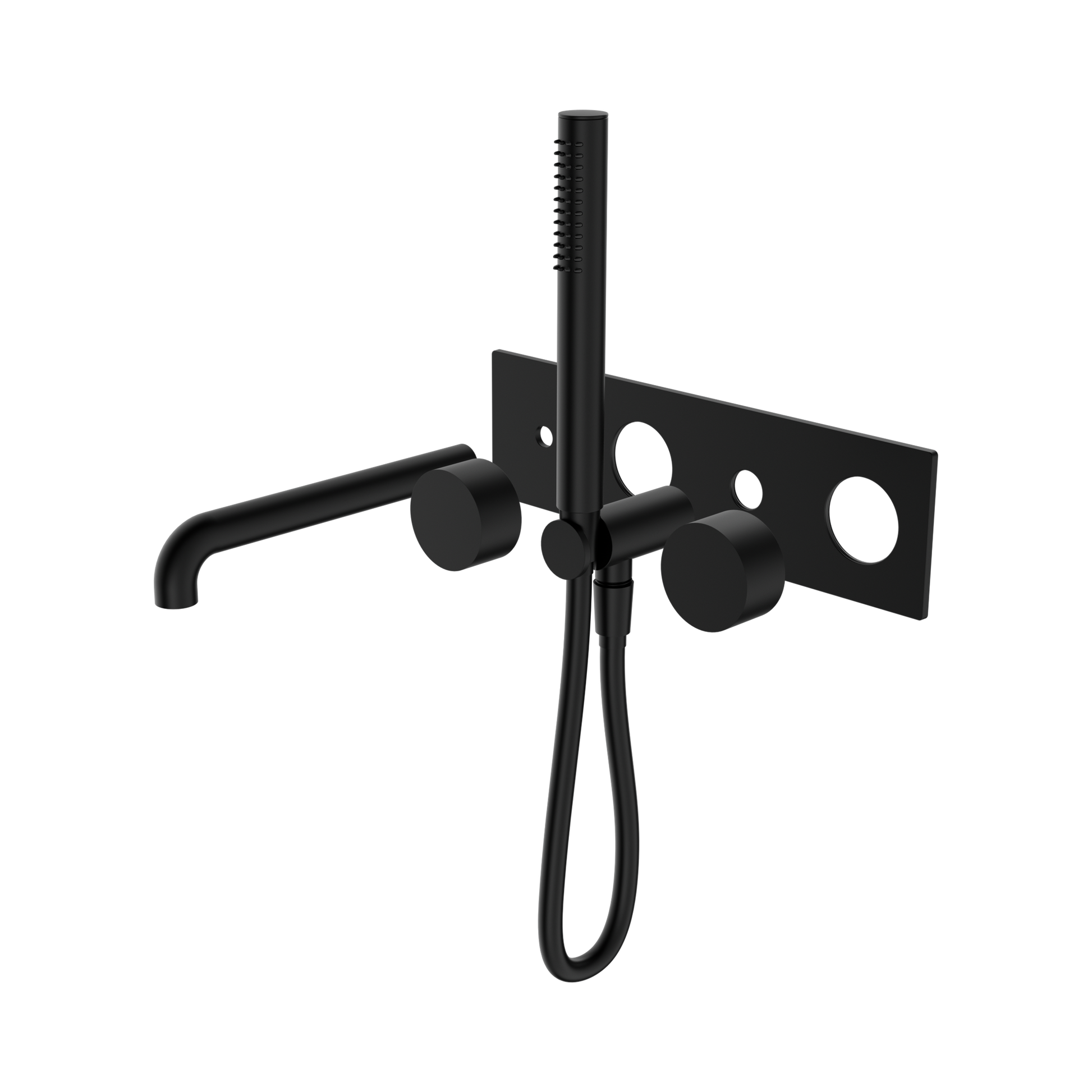 Nero Kara Progressive Shower System With Spout 230mm Trim Kits Only, Matte Black