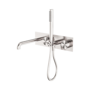 Nero Kara Progressive Shower System With Spout 250mm, Brushed Nickel