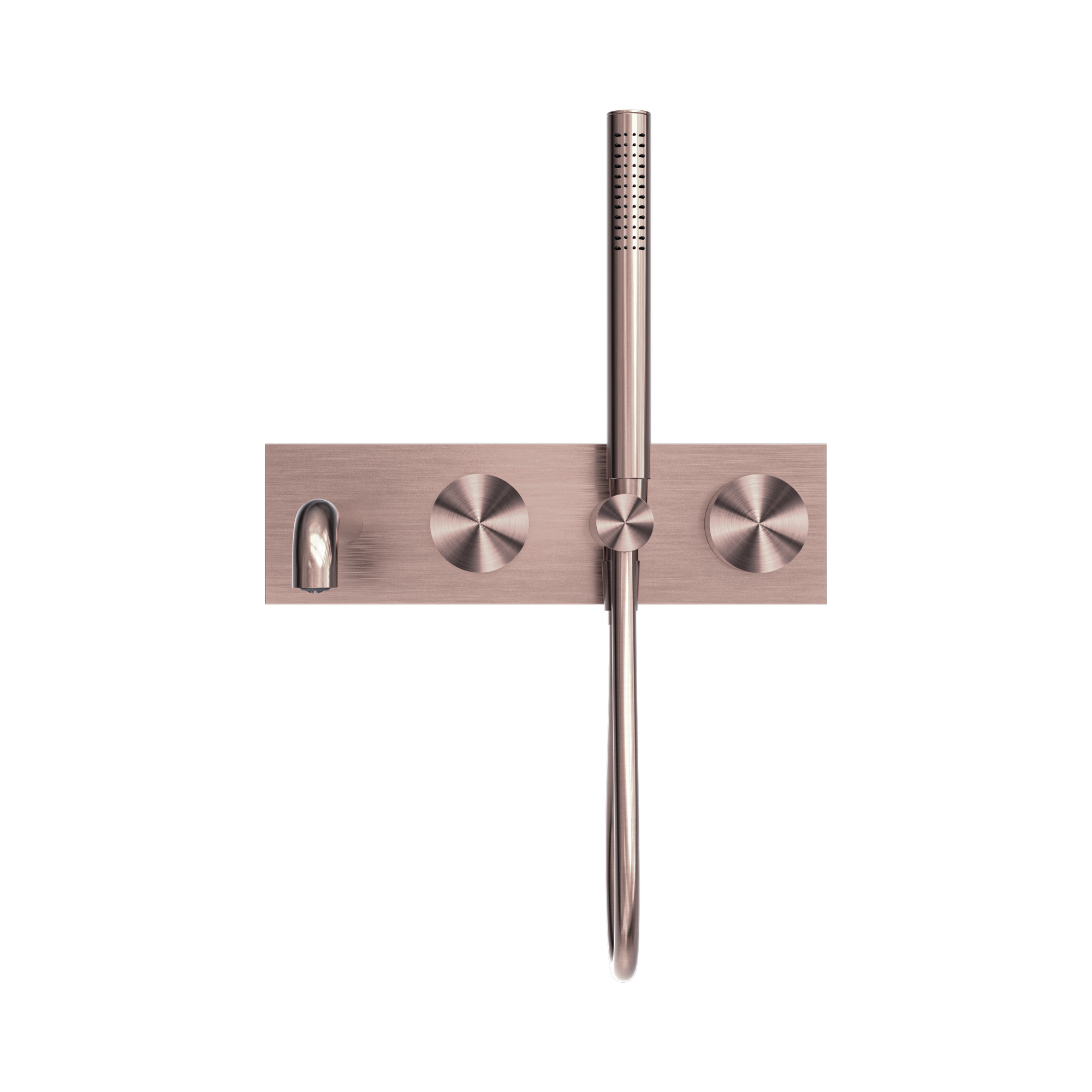Nero Kara Progressive Shower System With Spout 250mm, Brushed Bronze