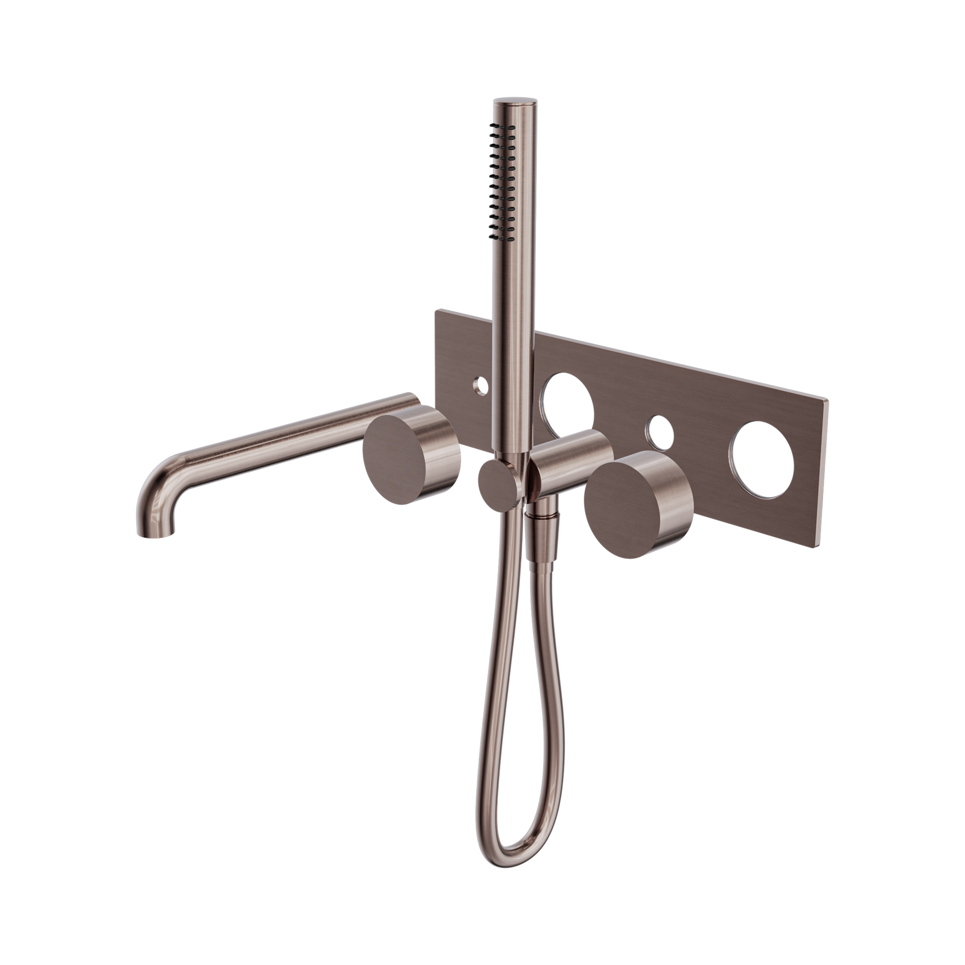 Nero Kara Progressive Shower System With Spout 250mm Trim Kits Only, Brushed Bronze