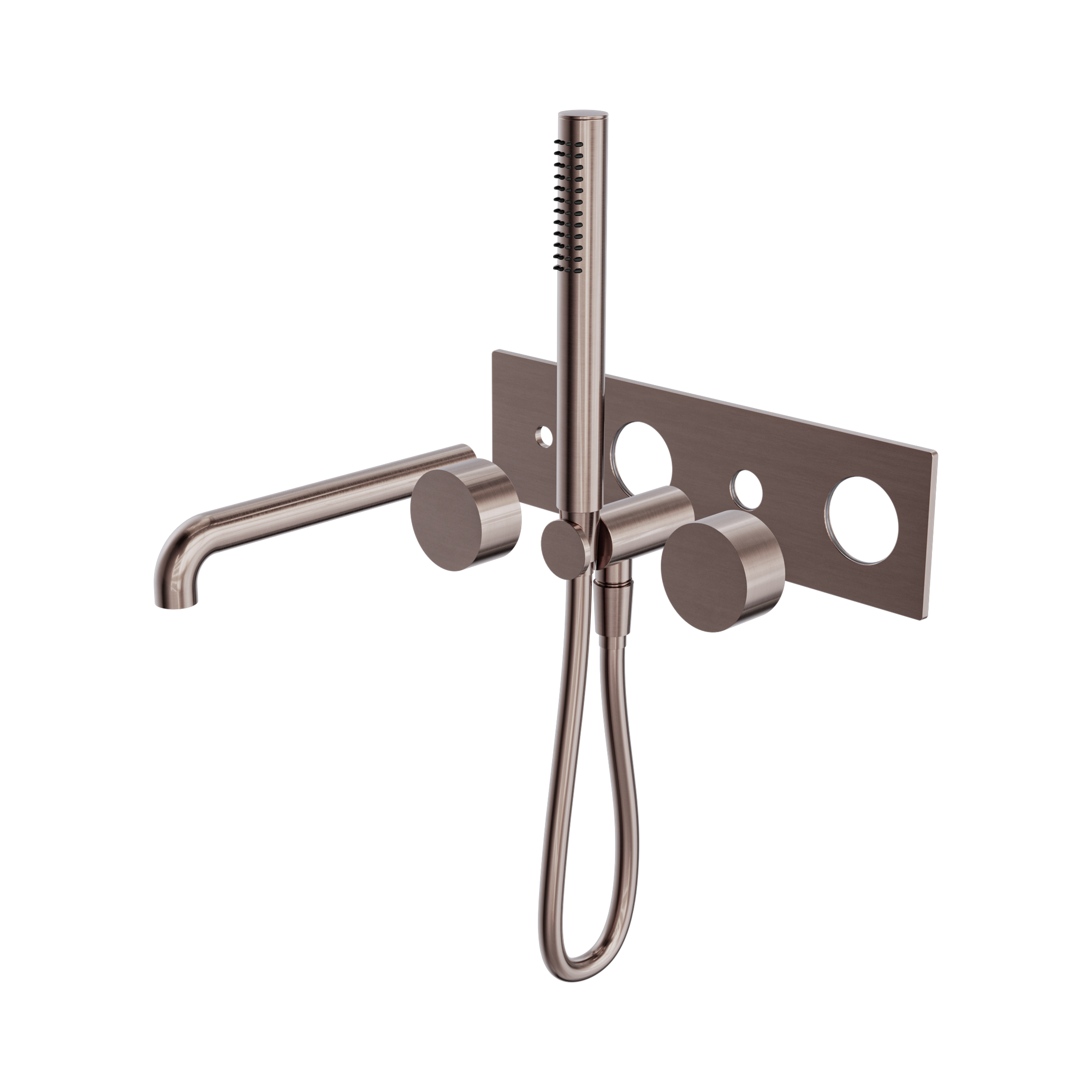 Nero Kara Progressive Shower System With Spout 250mm Trim Kits Only, Brushed Bronze