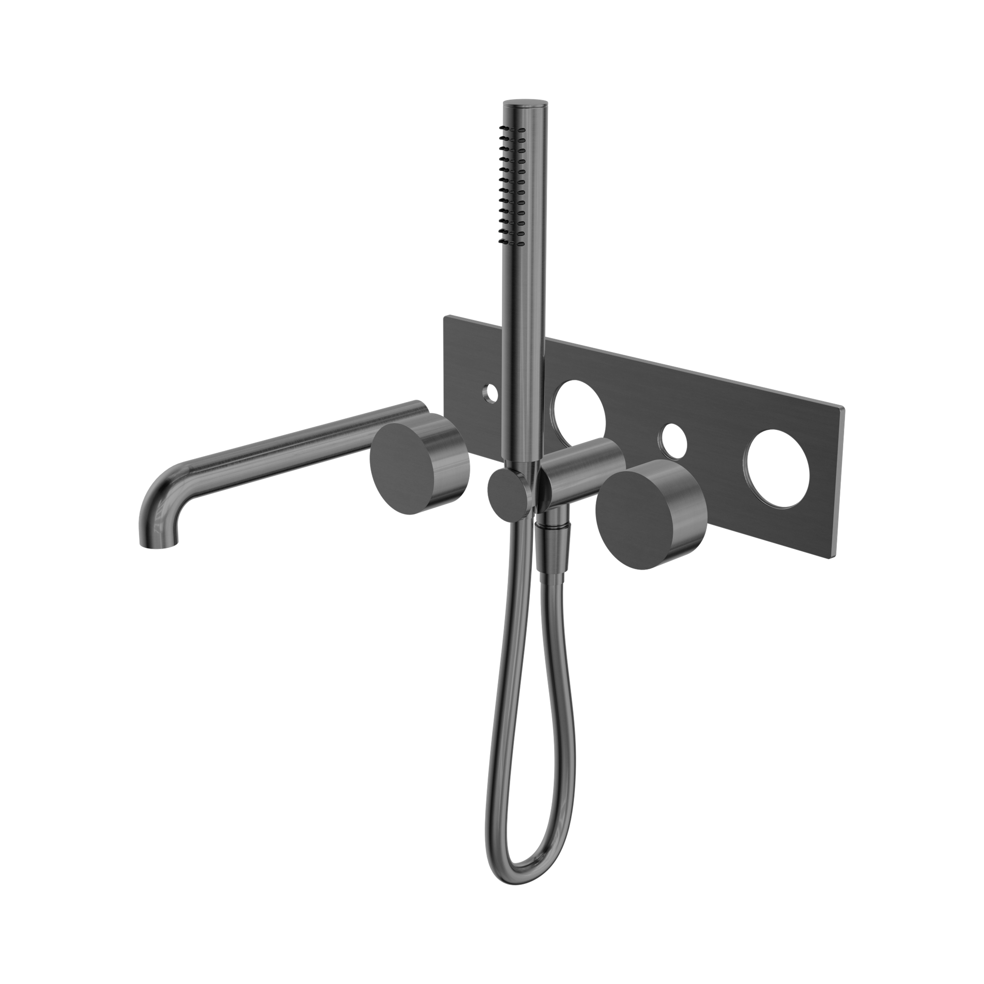 Nero Kara Progressive Shower System With Spout 250mm Trim Kits Only, Gun Metal