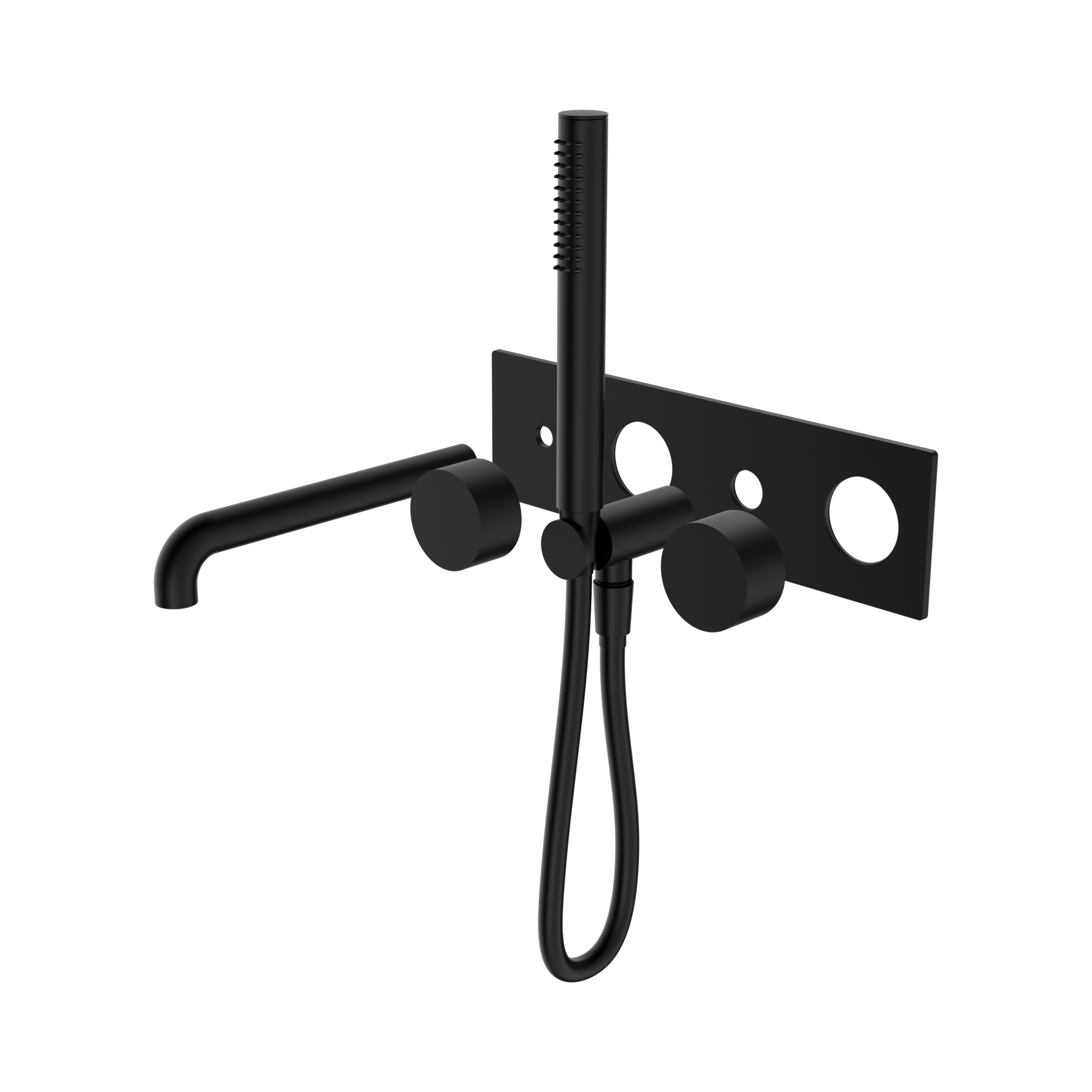 Nero Kara Progressive Shower System With Spout 250mm Trim Kits Only, Matte Black