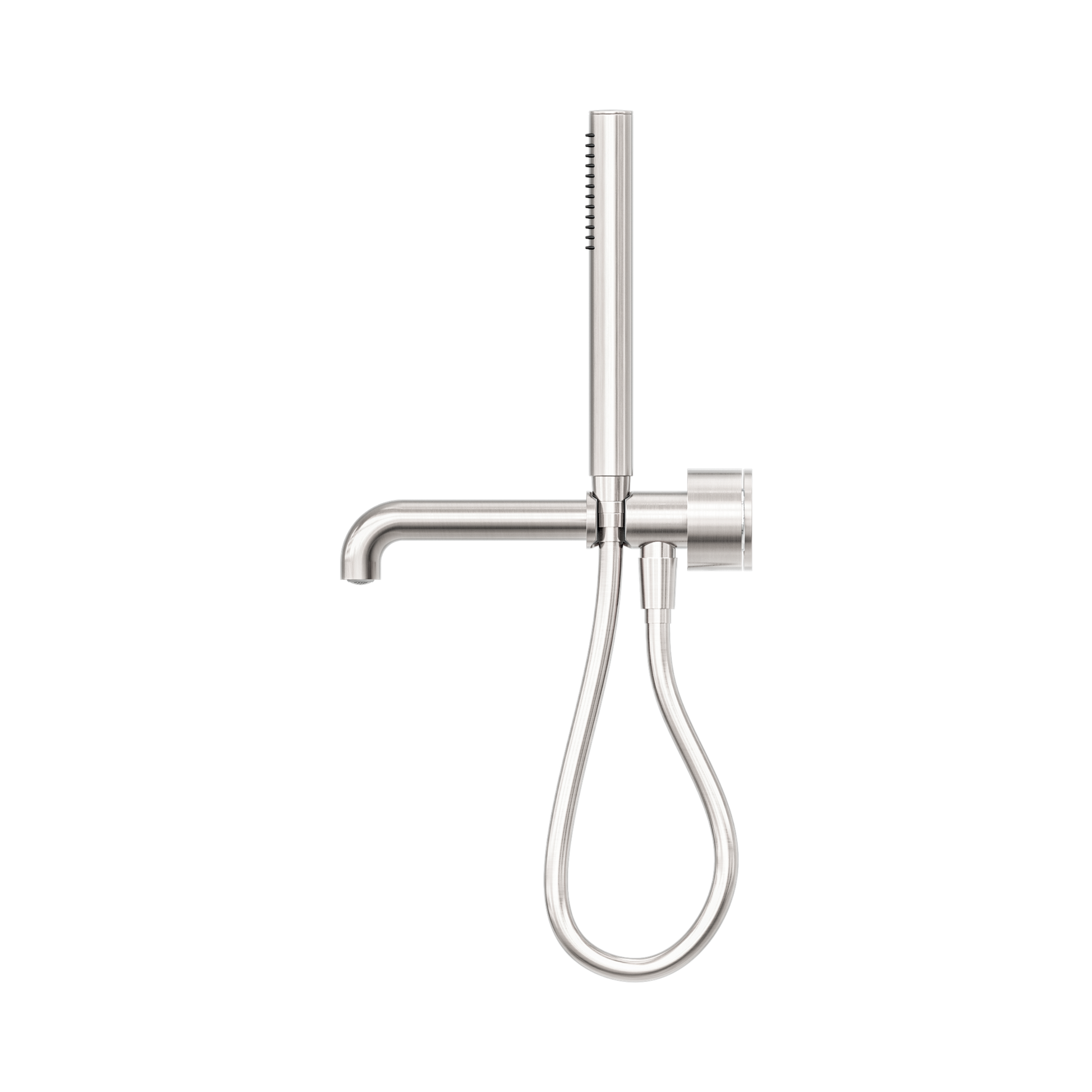 Nero Kara Progressive Shower System Separate Plate With Spout 230mm, Brushed Nickel