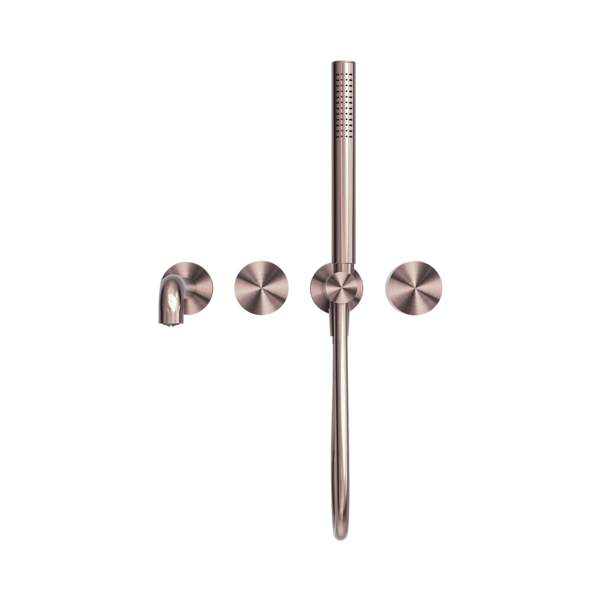 Nero Kara Progressive Shower System Separate Plate With Spout 230mm, Brushed Bronze
