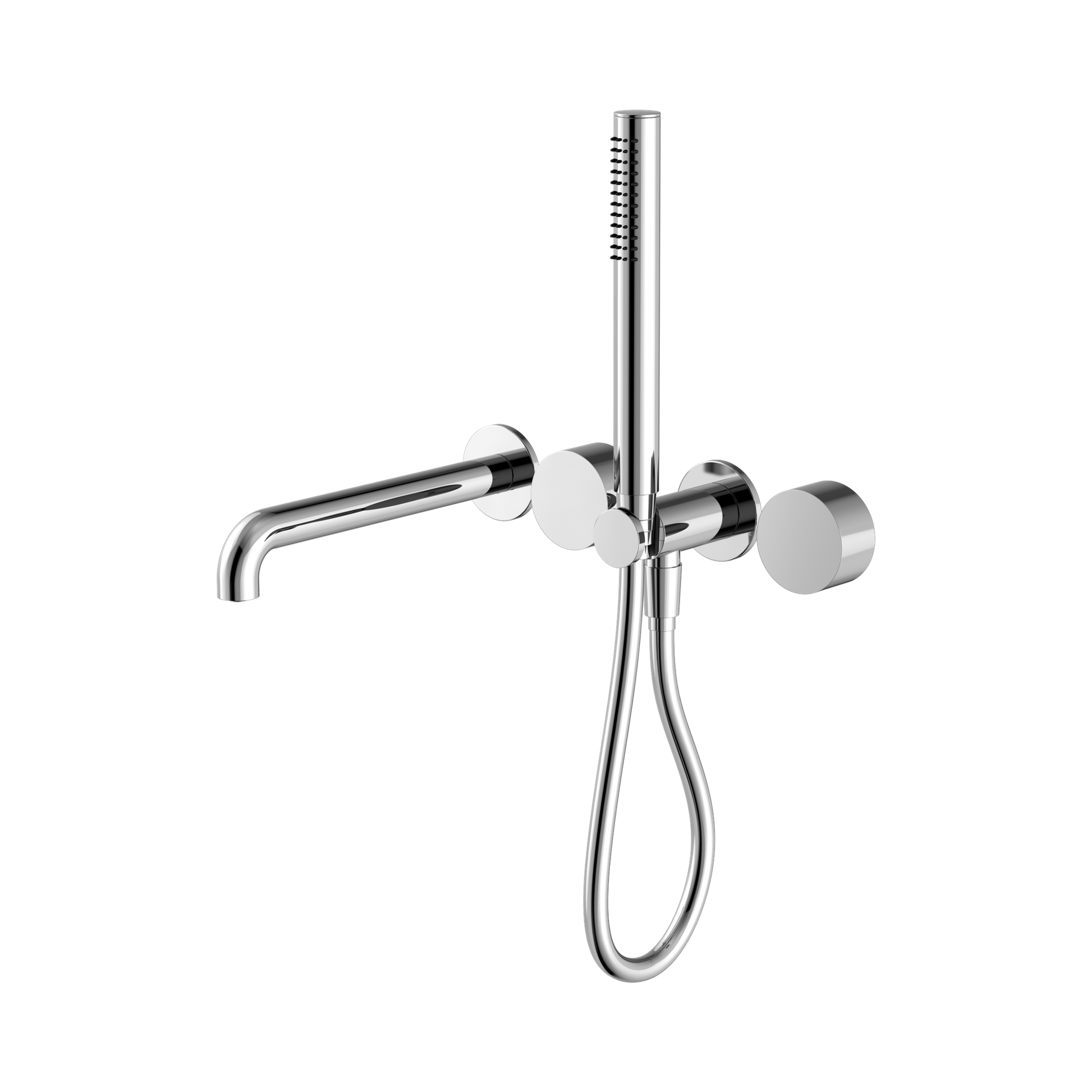 Nero Kara Progressive Shower System Separate Plate With Spout 230mm, Chrome