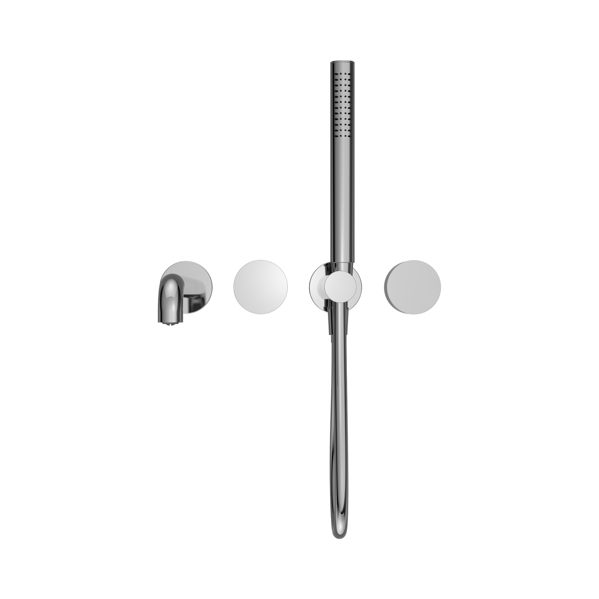 Nero Kara Progressive Shower System Separate Plate With Spout 230mm, Chrome