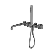 Nero Kara Progressive Shower System Separate Plate With Spout 230mm, Gun Metal