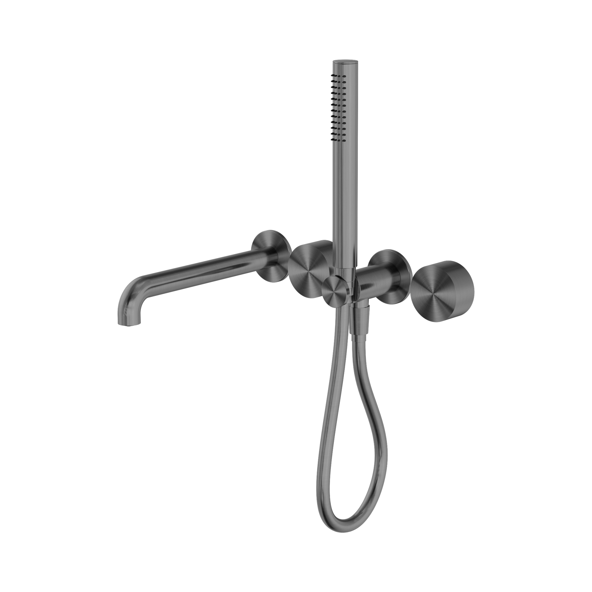 Nero Kara Progressive Shower System Separate Plate With Spout 230mm, Gun Metal