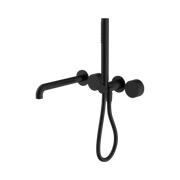 Nero Kara Progressive Shower System Separate Plate With Spout 230mm, Matte Black