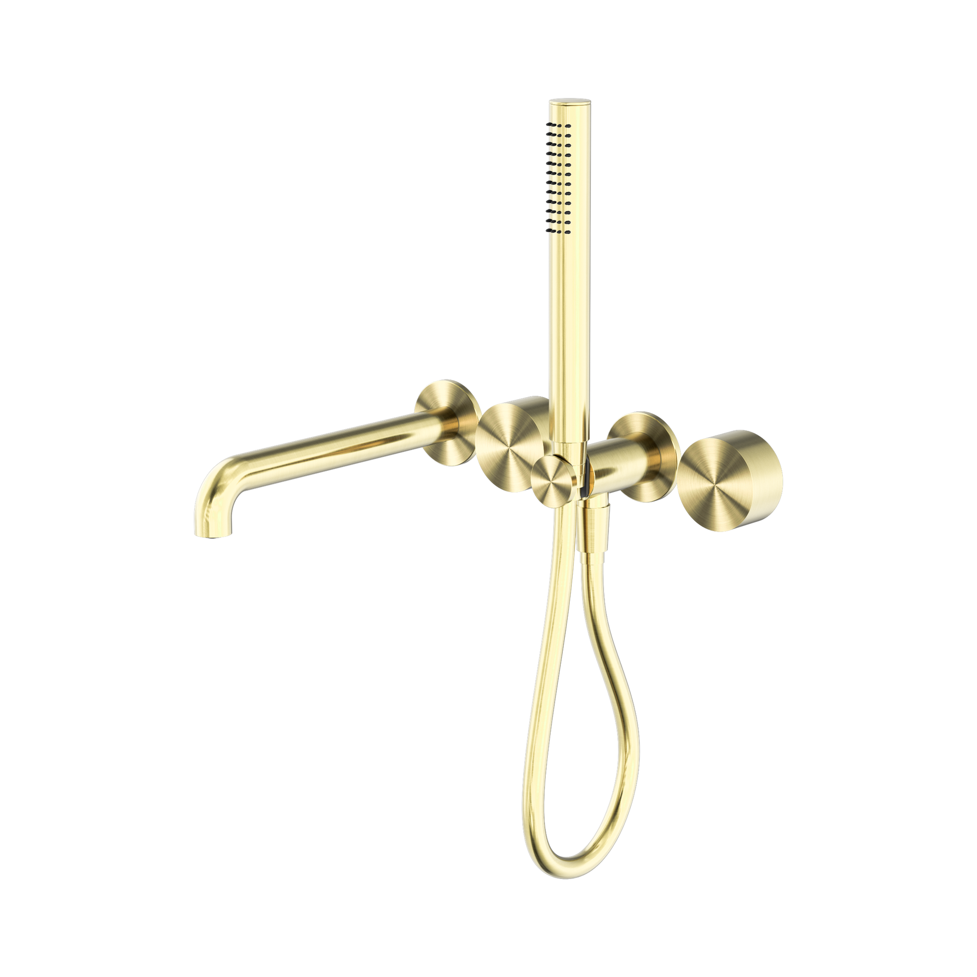 Nero Kara Progressive Shower System Separate Plate With Spout 250mm, Brushed Gold