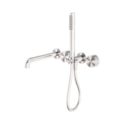 Nero Kara Progressive Shower System Separate Plate With Spout 250mm, Brushed Nickel