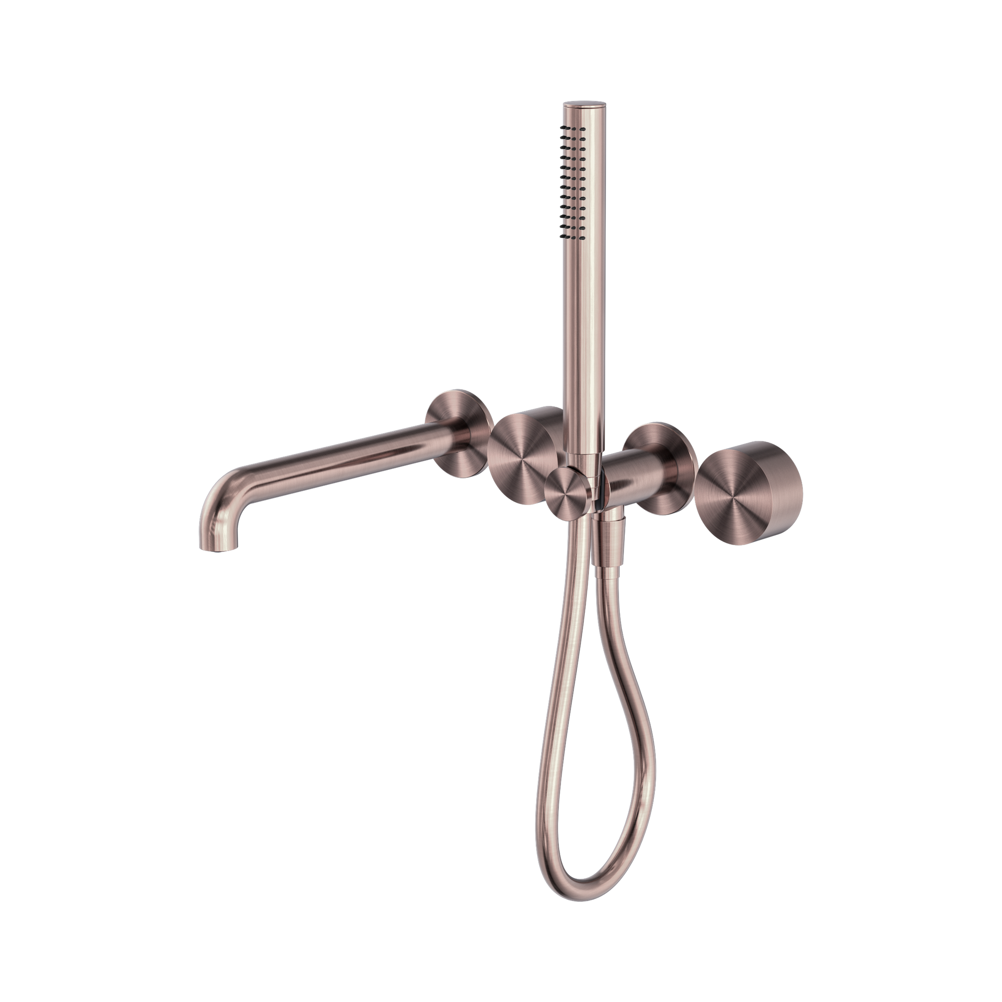 Nero Kara Progressive Shower System Separate Plate With Spout 250mm, Brushed Bronze
