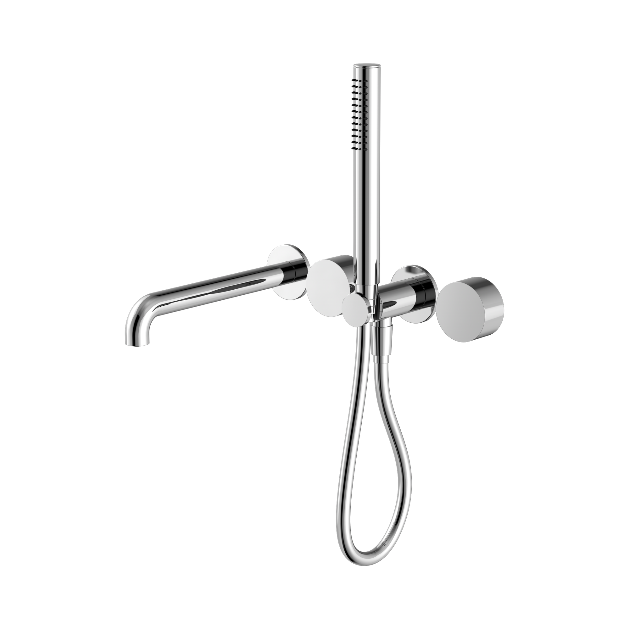 Nero Kara Progressive Shower System Separate Plate With Spout 250mm, Chrome