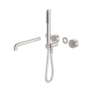 Nero Kara Progressive Shower System Separate Plate With Spout 250mm Trim Kits Only, Brushed Nickel