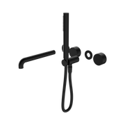 Nero Kara Progressive Shower System Separate Plate With Spout 250mm Trim Kits Only, Matte Black