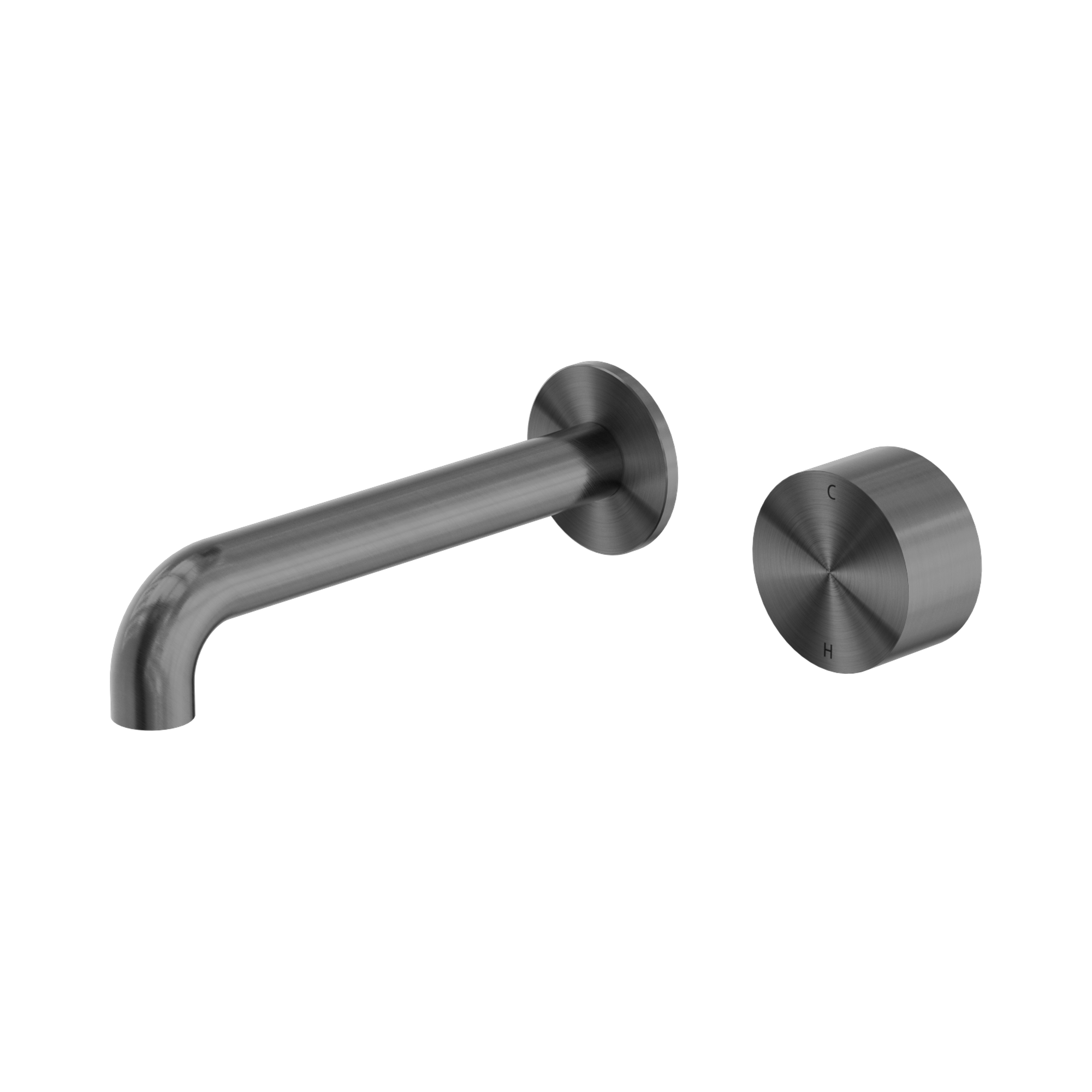 Nero Kara Progressive Wall Basin/Bath Set 120mm, Gun Metal