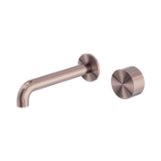 Nero Kara Progressive Wall Basin/Bath Set 230mm, Brushed Bronze