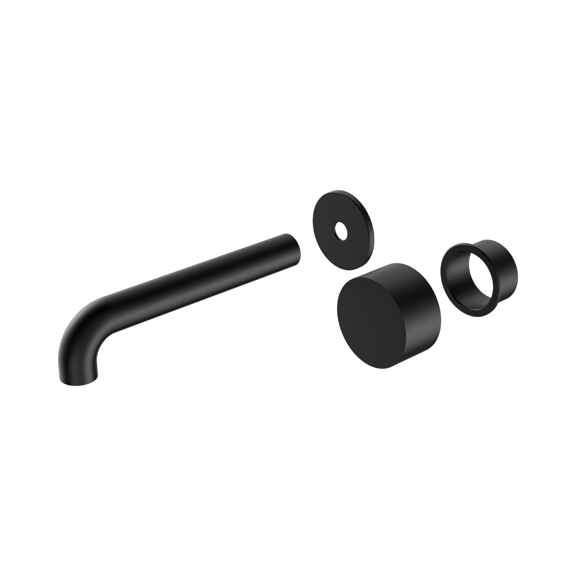 Nero Kara Progressive Wall Basin/Bath Set 120mm Trim Kits Only, Matte Black