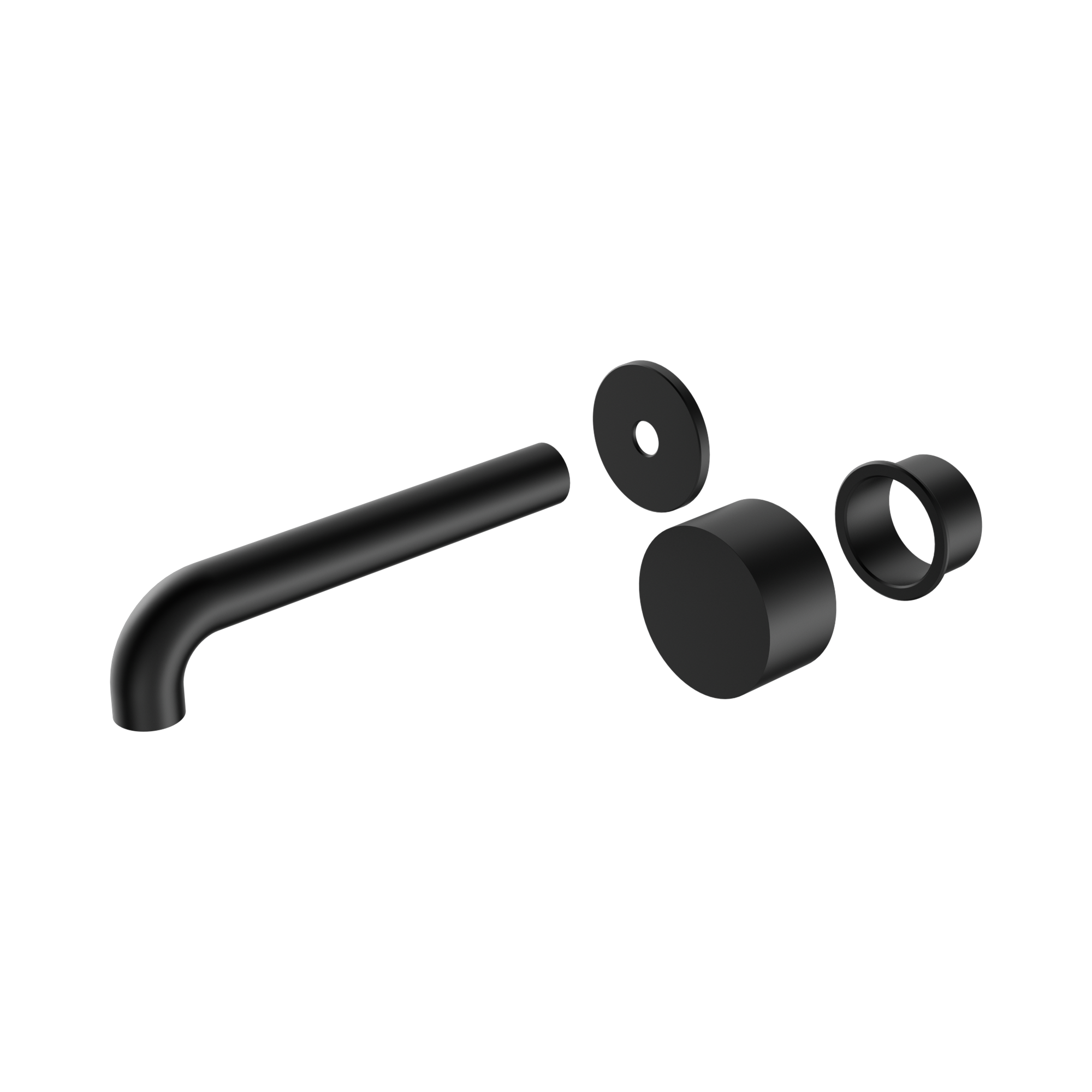 Nero Kara Progressive Wall Basin/Bath Set 160mm Trim Kits Only, Matte Black
