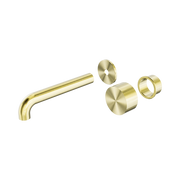 Nero Kara Progressive Wall Basin/Bath Set 230mm Trim Kits Only, Brushed Gold