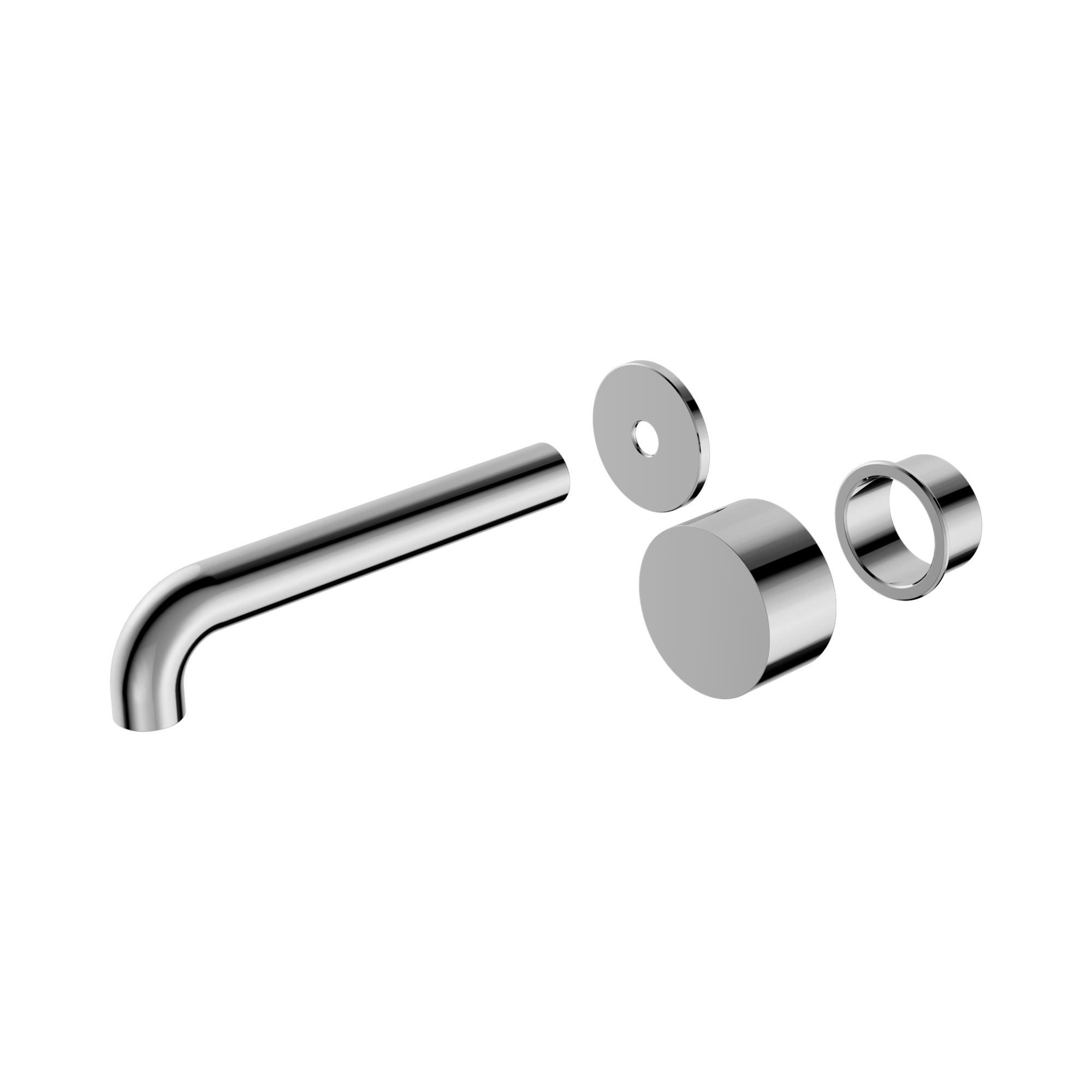 Nero Kara Progressive Wall Basin/Bath Set 260mm Trim Kits Only, Chrome