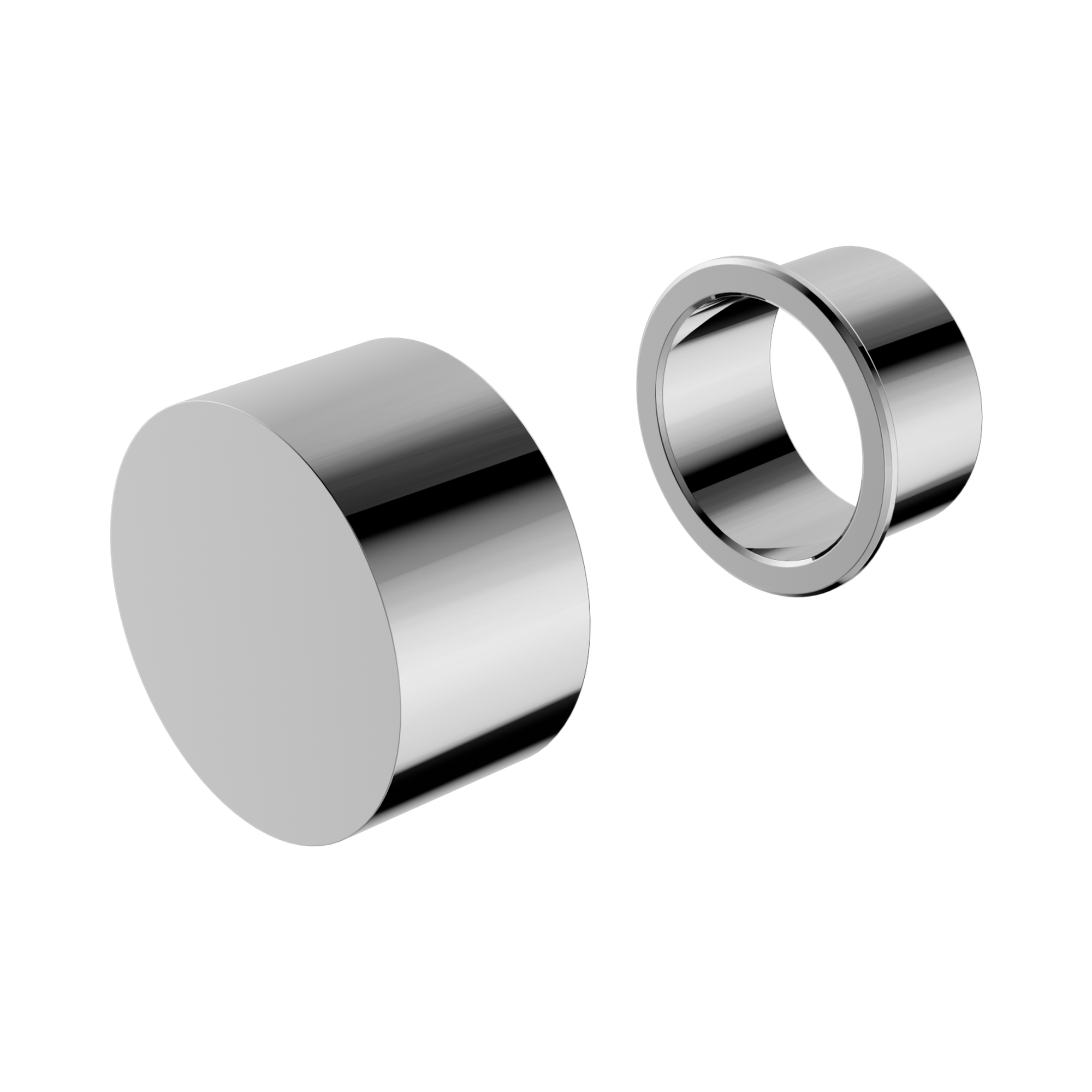 Nero Kara Progressive Wall/Shower Mixer Trim Kits Only , Chrome