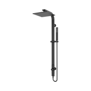 Nero Astra Rain Square Twin Shower Single Hose, Matte Black