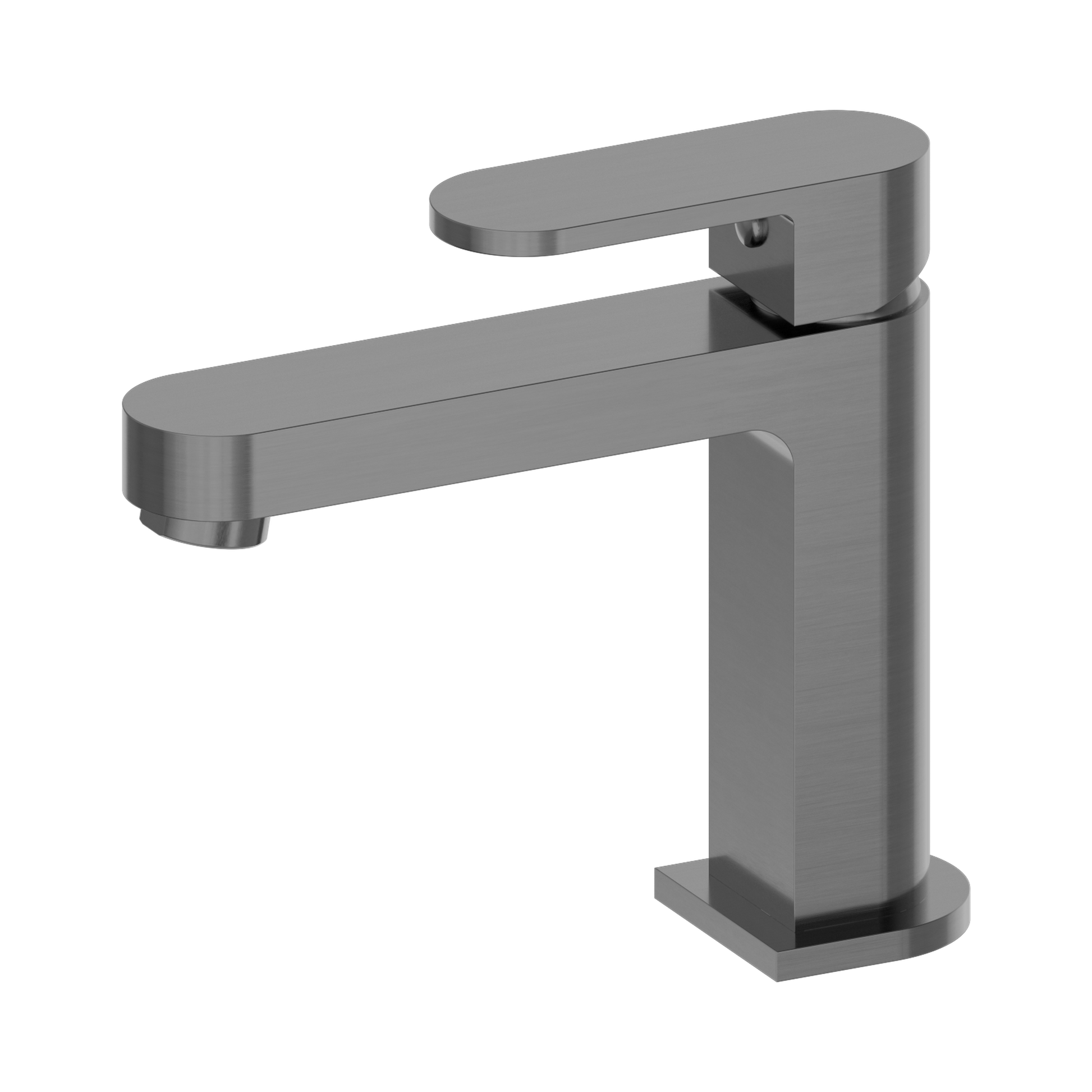 Nero Ecco Basin Mixer, Gun Metal