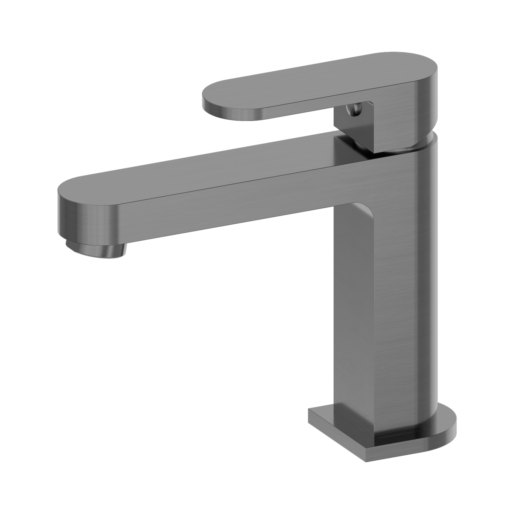 Nero Ecco Basin Mixer, Gun Metal