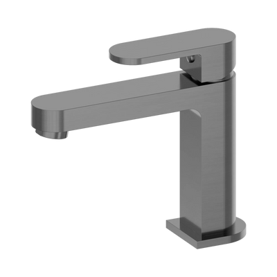 Nero Ecco Basin Mixer, Gun Metal