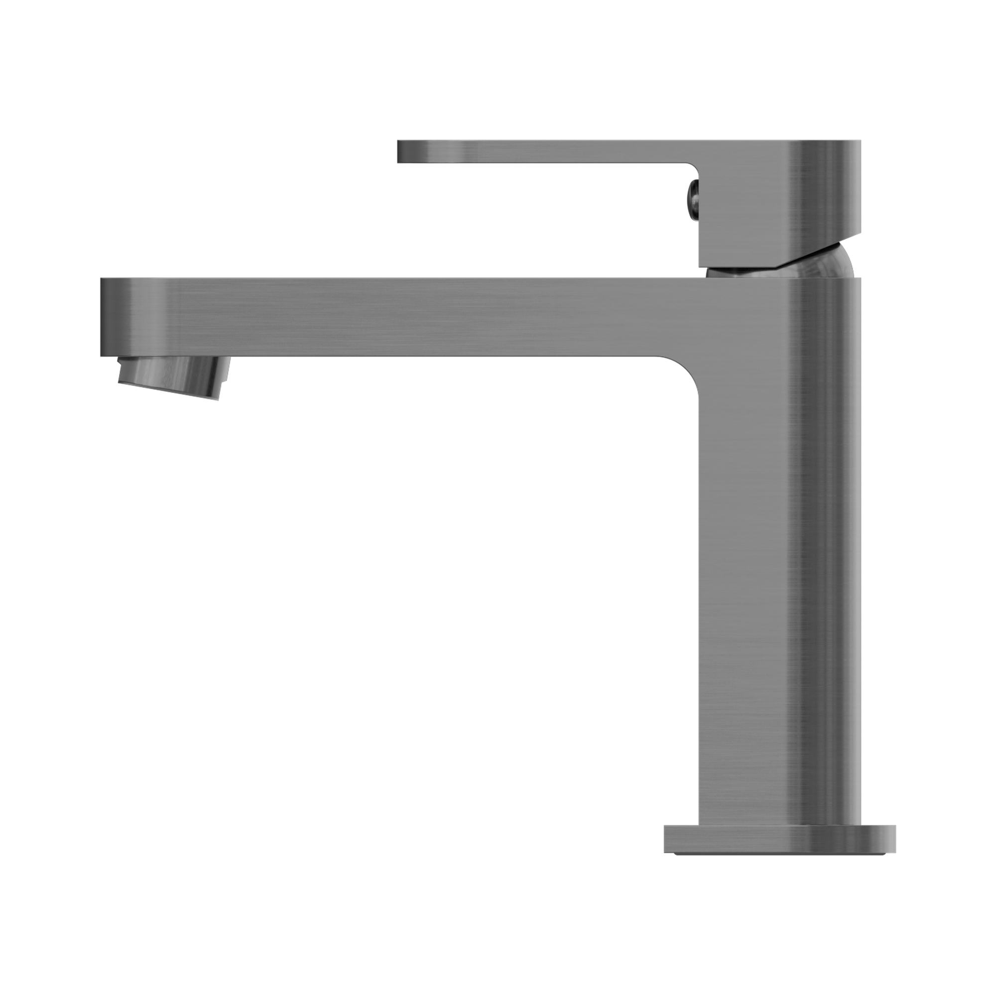 Nero Ecco Basin Mixer, Gun Metal