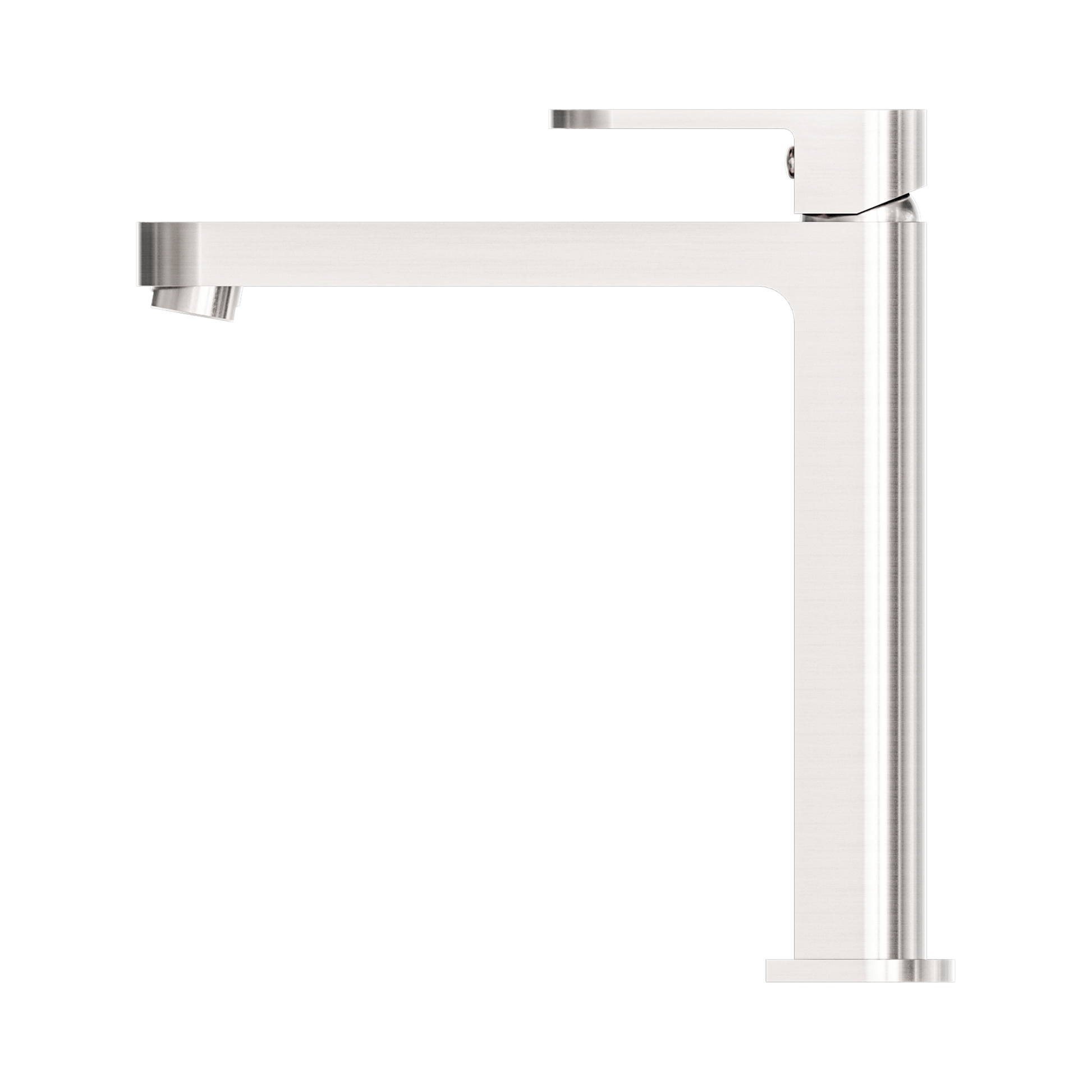 Nero Ecco Tall Basin Mixer, Brushed Nickel