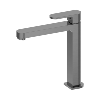 Nero Ecco Tall Basin Mixer, Gun Metal