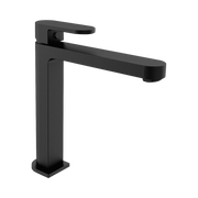 Nero Ecco Tall Basin Mixer, Matte Black