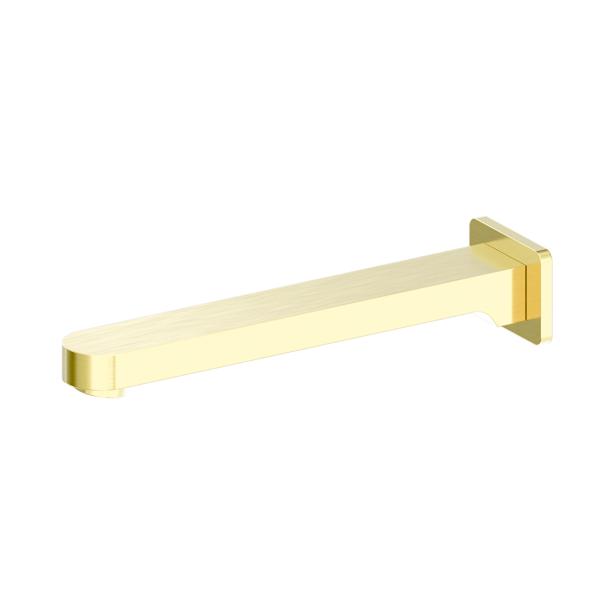 Nero Ecco Fixed Bath Spout Only, Brushed Gold