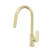 Nero Ecco Pull Out Sink Mixer, Brushed Gold