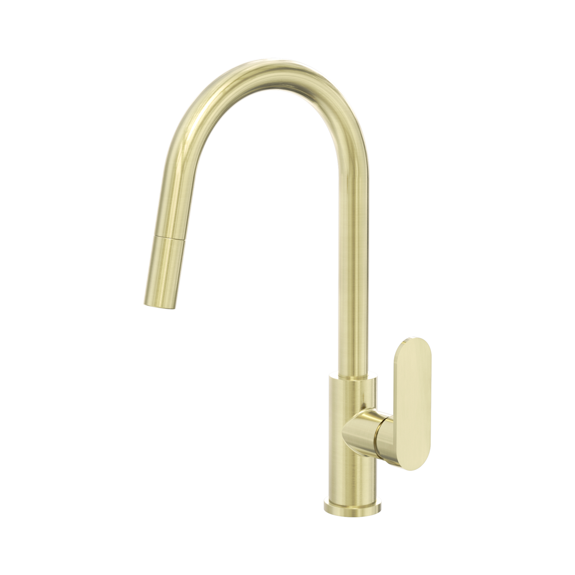 Nero Ecco Pull Out Sink Mixer, Brushed Gold