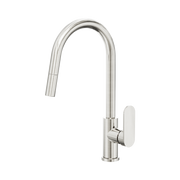 Nero Ecco Pull Out Sink Mixer, Brushed Nickel