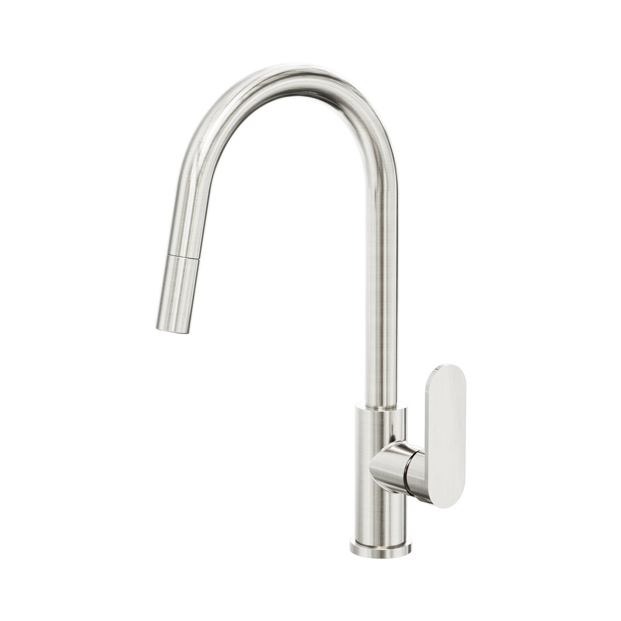 Nero Ecco Pull Out Sink Mixer, Brushed Nickel