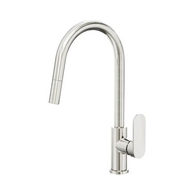 Nero Ecco Pull Out Sink Mixer, Brushed Nickel