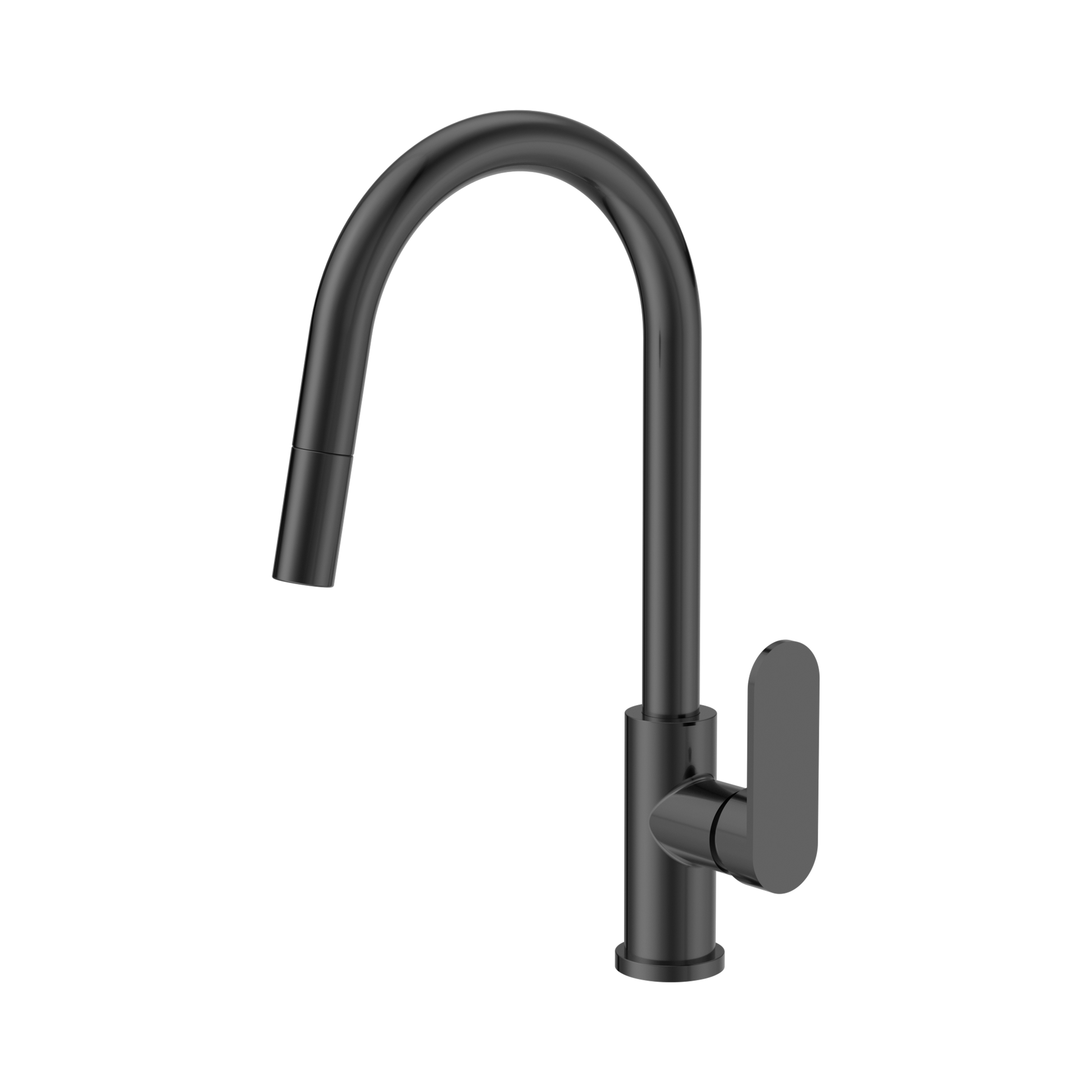 Nero Ecco Pull Out Sink Mixer, Gun Metal