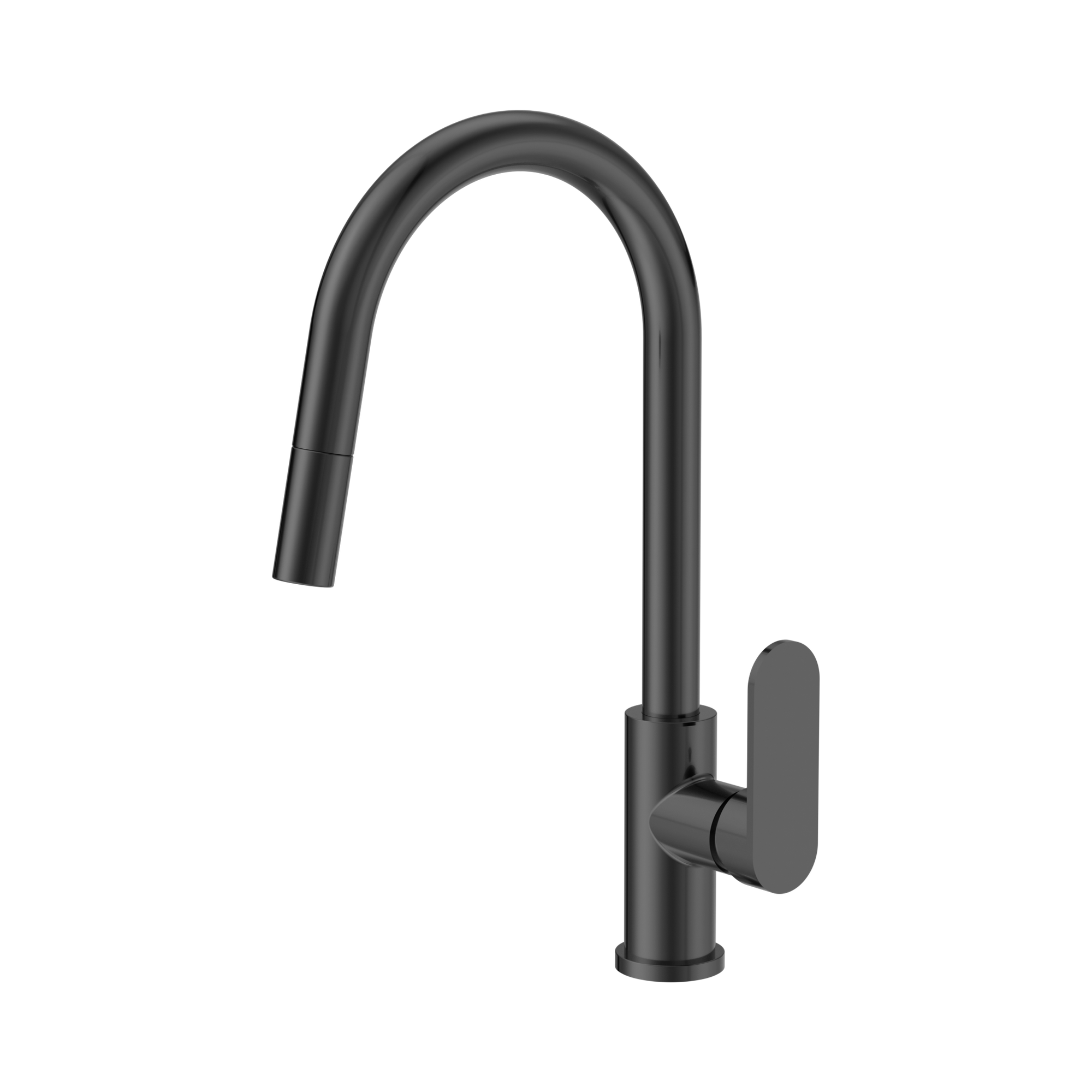 Nero Ecco Pull Out Sink Mixer, Gun Metal